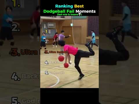 Ranking Best Dodgeball Fails 😭 #dodgeball #sports #fails