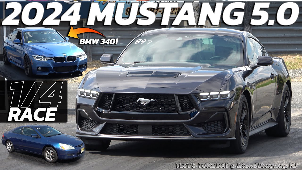 2024 Ford Mustang GT Drags BMW and Honda, Someone's Slower Than a Snail ...