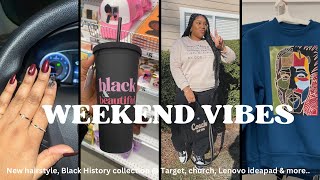 VLOG | Laundry, new hairstyle, Black History collection at Target, church, new laptop, hauls & more.