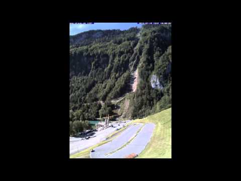 Neue Standseilbahn Stoos - Timelapse Juli Talstation