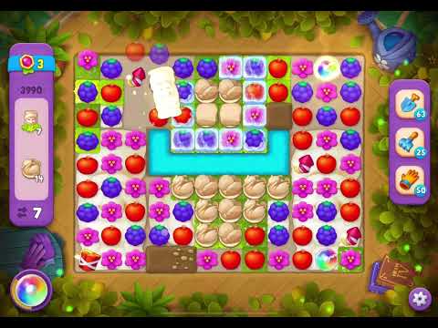 GardenScapes Level 3990 no boosters (15 moves)