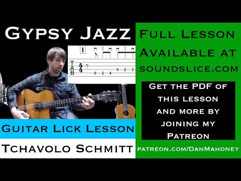 Tchavolo Schmitt Gypsy Jazz Lick Lesson Preview