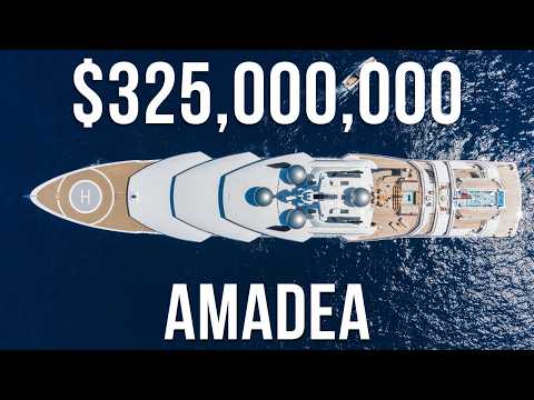 $325M AMADEA Mega Yacht by Lurssen Yachts | Most Expensive Luxury Yachts in the World | Mania Luxury