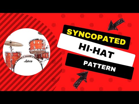 Syncopated HI-HAT Pattern - Funk Drum Lesson #drums #drumlessons #drumming #drummer #groove