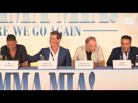Mamma Mia! Here We Go Again - Press Conference - Pierce Brosnan, Andy Garcia, Jeremy Irvine