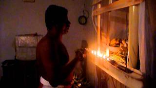 preview picture of video 'Sri Lanka,ශ්‍රී ලංකා,Ceylon,Exorcist cleaning a home from Demons (05)'