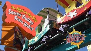 The High in the Sky Seuss Trolley Train Ride at Islands of Adventure - On-Ride Video