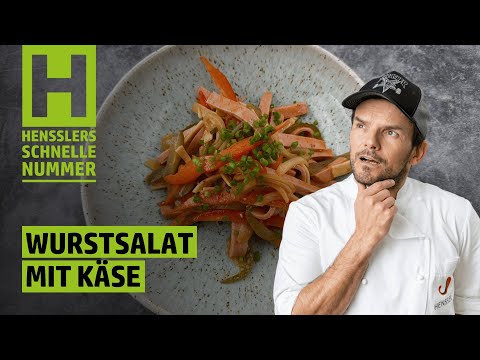 Quick sausage salad with cheese recipe by Steffen Henssler