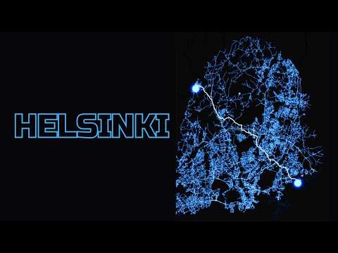 Finnish Line: Dijkstra vs A* (A-Star) Pathfinding Algorithms Sprint Through Helsinki | 4K UHD