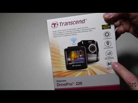 Transcend DrivePro 220 DashCam UNBOXING