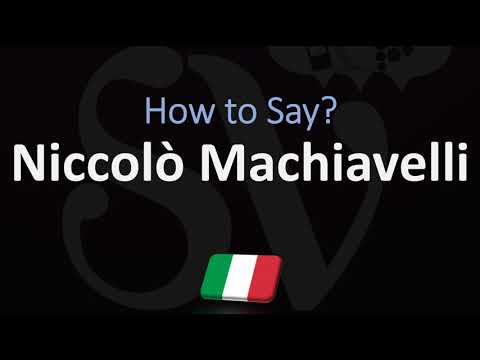 How to Pronounce Niccolò Machiavelli? (CORRECTLY) Italian Pronunciation