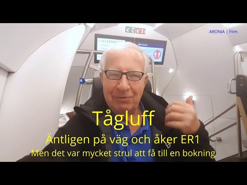 2021-06-23 TÅGLUFF - Äntligen på väg och åker ER1 - Men det var mycket strul att få till en bokning