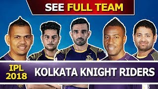 Kolkata Knight Rider (KKR)  final Team Squad for IPL 2018 Cricket