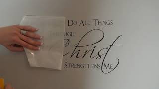 Scripture Wall Decal Wall Decal Mural Bible Verse Wall Quote Wallpaper