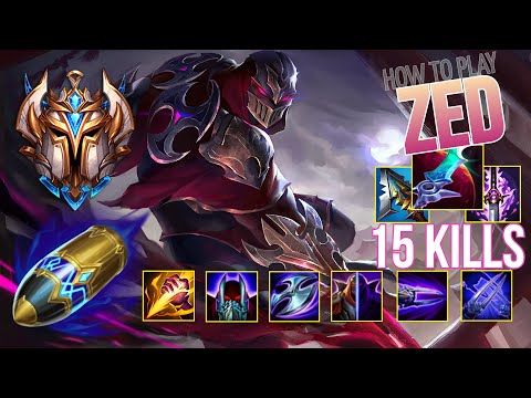 TOP 1 CHALLENGER Guides How to Play Zed Jungle & Carry + Best Build/Runes Season 12