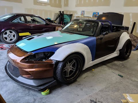 Molding S2000 Widebody Part 1: Mockup and Cutting