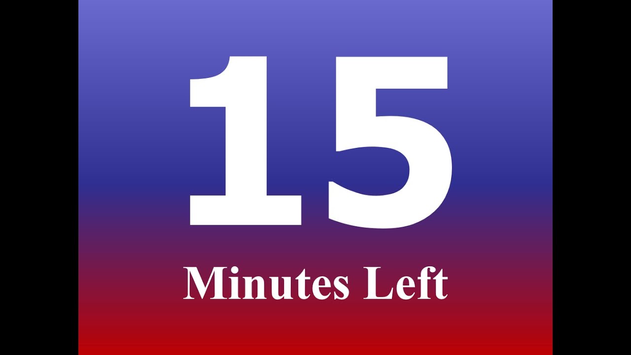 PowerPoint countdown timer 15 minutes