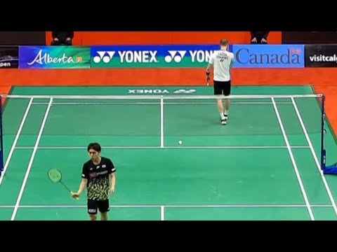 Kodai Naraoka comfortably defeats Jan Louda at the Badminton Canadian Open!