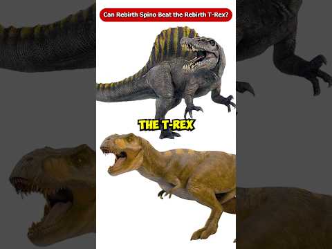 Can the Rebirth Spinosaurus Beat the T-Rex from Jurassic World Rebirth? #Shorts #Viral