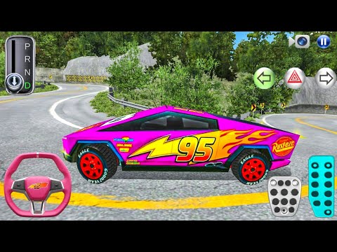 New Tesla McQueen Cybertruck Narrow Mountain Road Driving - 3D Driving Class Android 2026 Games