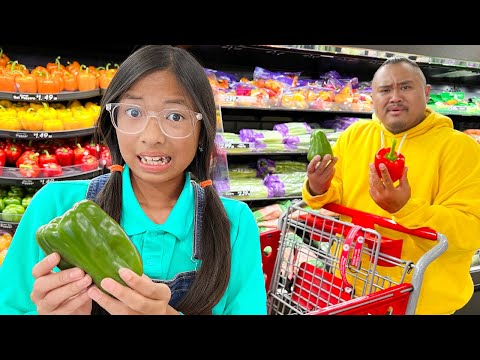 Wendy and Alex Goes Grocery Shopping for Healthy Food | Kids Cook and Eat Healthy Foods