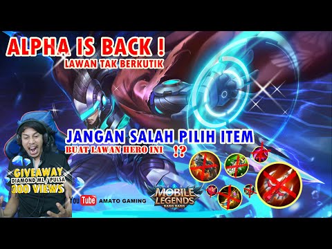 Game play hero alpha damage nya sakit banget pake build item ini