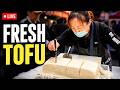 LIVE TOFU LADY Selling Fresh Tofu Chinese Street Food ️ 2026 07 16