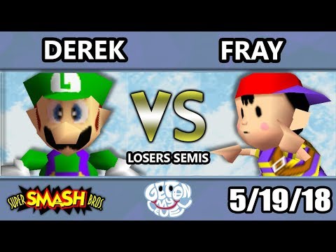 GOML 2018 - Derek (Luigi) Vs. Fray (Ness) Low Tier Losers Semis