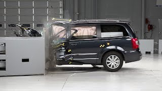 Chrysler minivans fail small overlap crash test