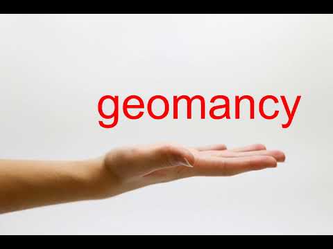 How to Pronounce geomancy - American English