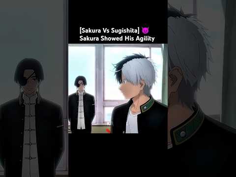 Sakura Vs Sugishita-Sakura Showed His Agility 😈 #sakura  #hajime #windbreaker #anime #amv #shorts