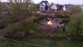 preview picture of video 'Osterfeuer Korbetha / Schkopau 2014'