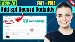 How to add spf record in cpanel Godaddy (UPDATED)