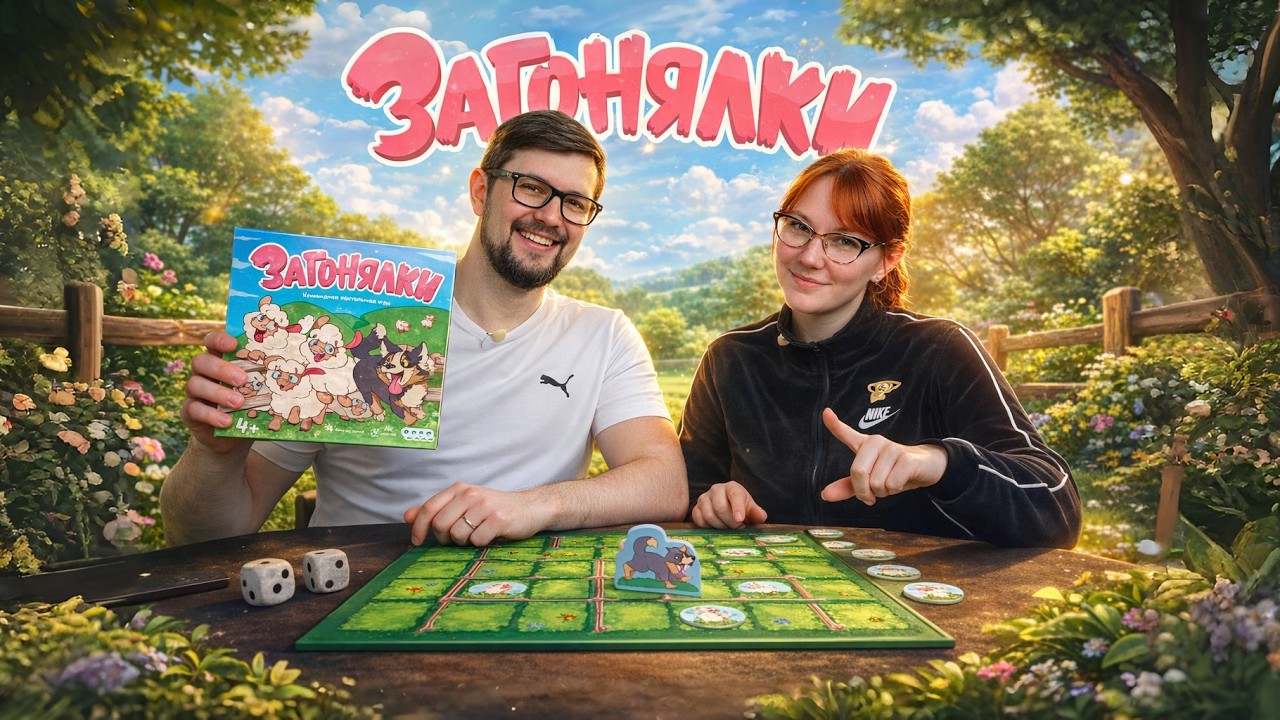 ЗАГОНЯЛКИ 🐑🐕 играем в настольную игру