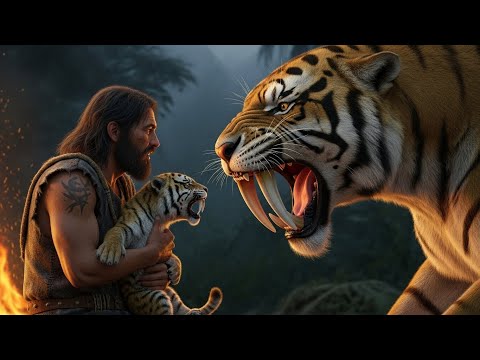 Caveman Saves Baby Sabertooth — The Deadly Result (1.8 Million Years Ago)