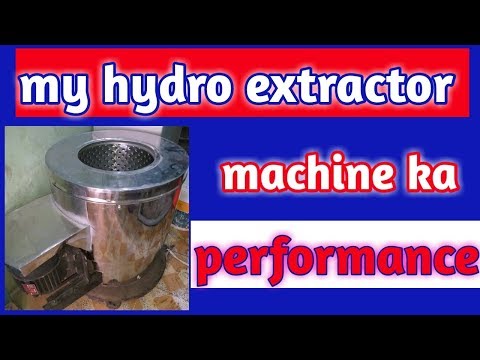 Hydro extractor machine for laundry use