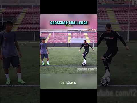 Crossbar Challenge ☠️ #ronaldo #messi #neymar #football