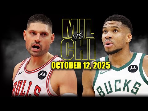 Chicago Bulls vs Milwaukee Bucks Full Game Highlights - October 12, 2025 | NBA Preseason