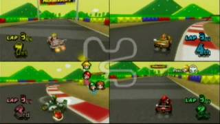 Mario Kart Wii Multi-Player - Medium Gameplay