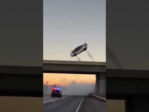 When you just robbed a bank but you got the new Tesla Roadster #tesla #roadster #flyingcar