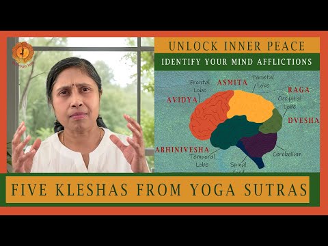 Unlock Inner Peace by understanding 5 Kleshas from Yoga Sutras of Patanjali.