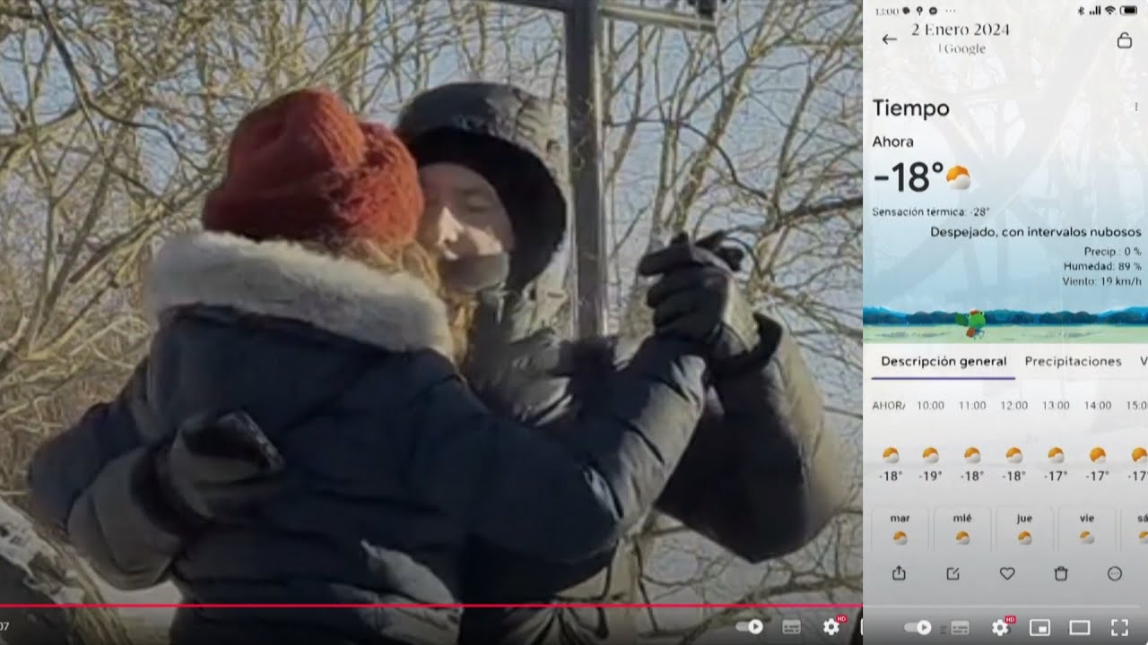 "COPOS DE NIEVE" en Tallinn por Juana García y Julio Robles