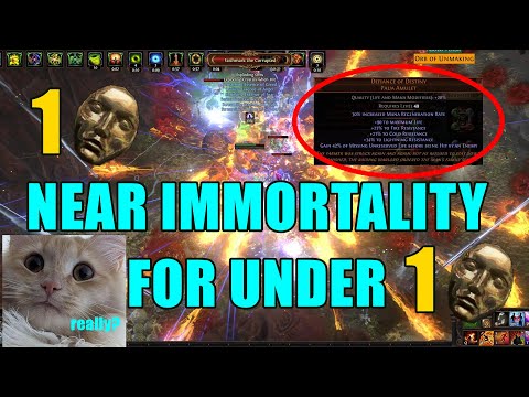 Becoming Nearly Immortal in Path of Exile for Under 1 Divine - PoE 3.22 League - Defiance of Destiny