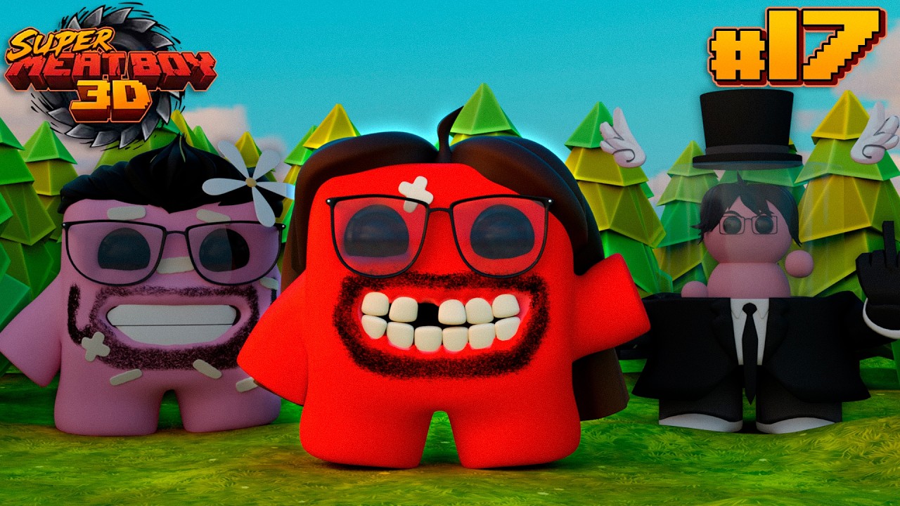 saiko jogou meat boy só pra moggar o jeanzao 💀 - Super Meat Boy 3D #17