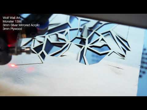 Wolf Wall Art - Cut on a Monster Laser