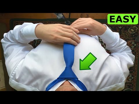 How to tie a tie EASY (Windsor knot)