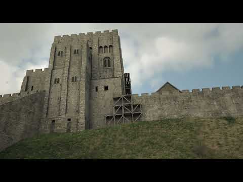 Corfe Castle   3D Historical Reconstruction by Ciprian Selegean