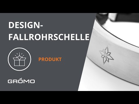 Entdecke die neue Design-Fallrohrschelle von GRÖMO!