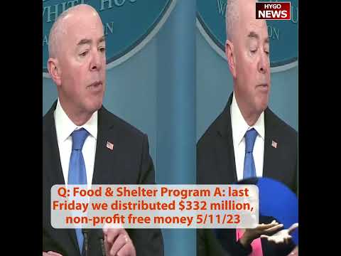 Q: Emergency Food & Shelter Program — A: "Last Friday We Distributed $332 Million"