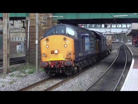 46100 Royal Scot passing  37604/37059 6k73 flasks, Sat. 16th April 2016